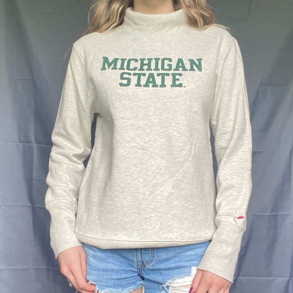 Michigan State Medium League Thick Soft Longsleeve Turtleneck Sweater - Picture 12 of 16